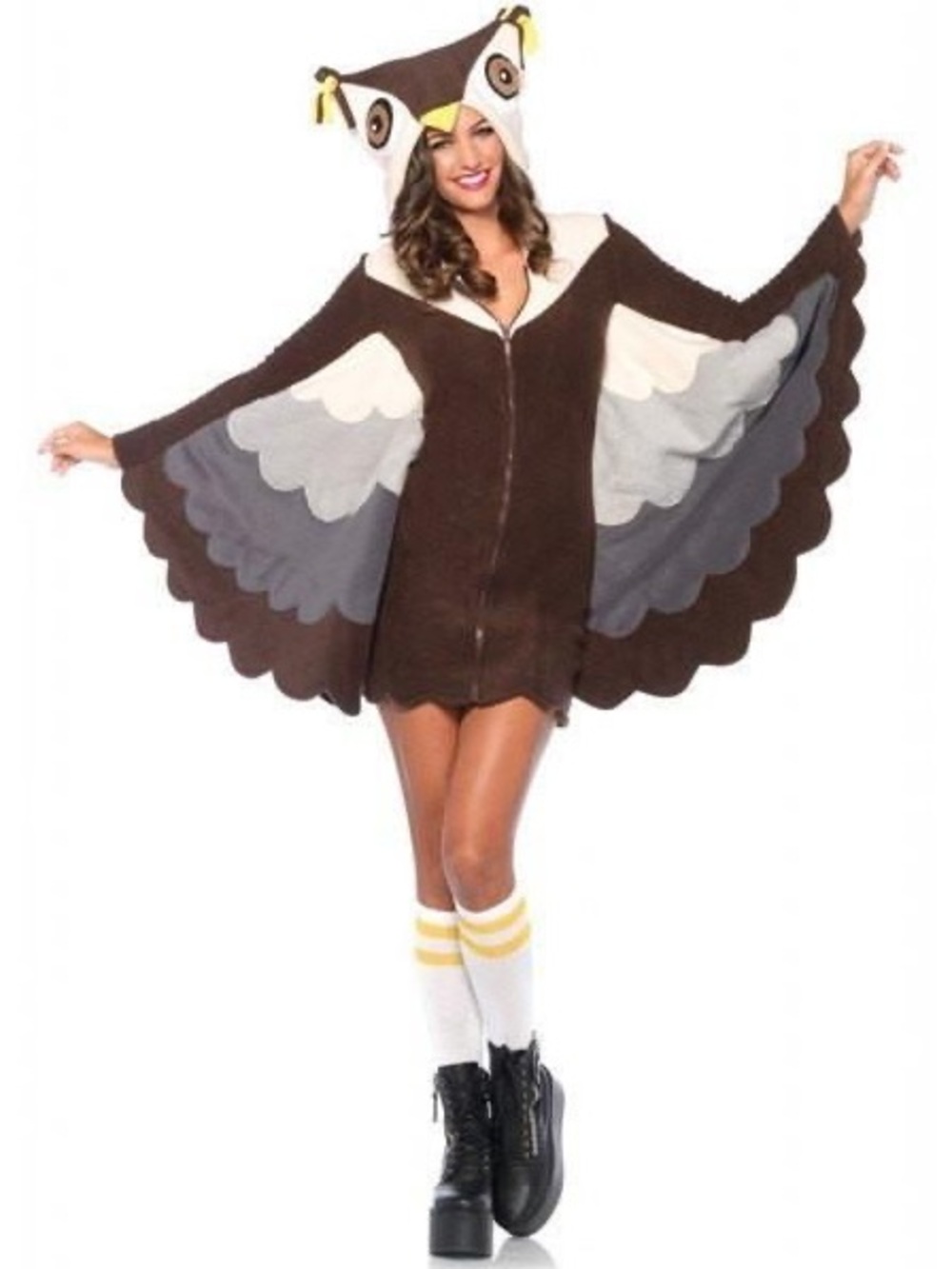 Cozy Owl Wing Hoodie Dress Costume